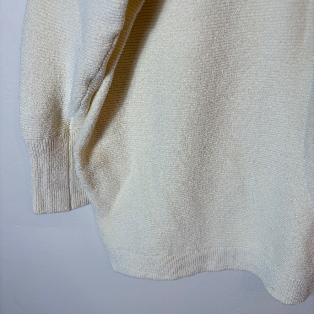 Free People Ottoman Slouchy Tunic Sweater Ivory Cream Size Small - Picture 3 of 7